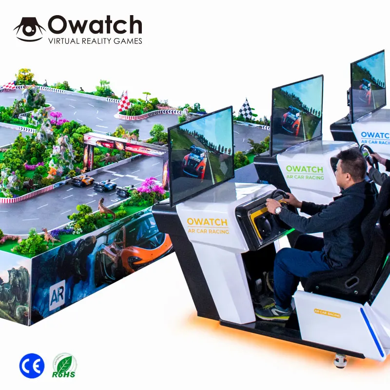 Multi Players Interactive AR Racing Car Game Machine Entertainment Augmented Reality Race Car Simulator