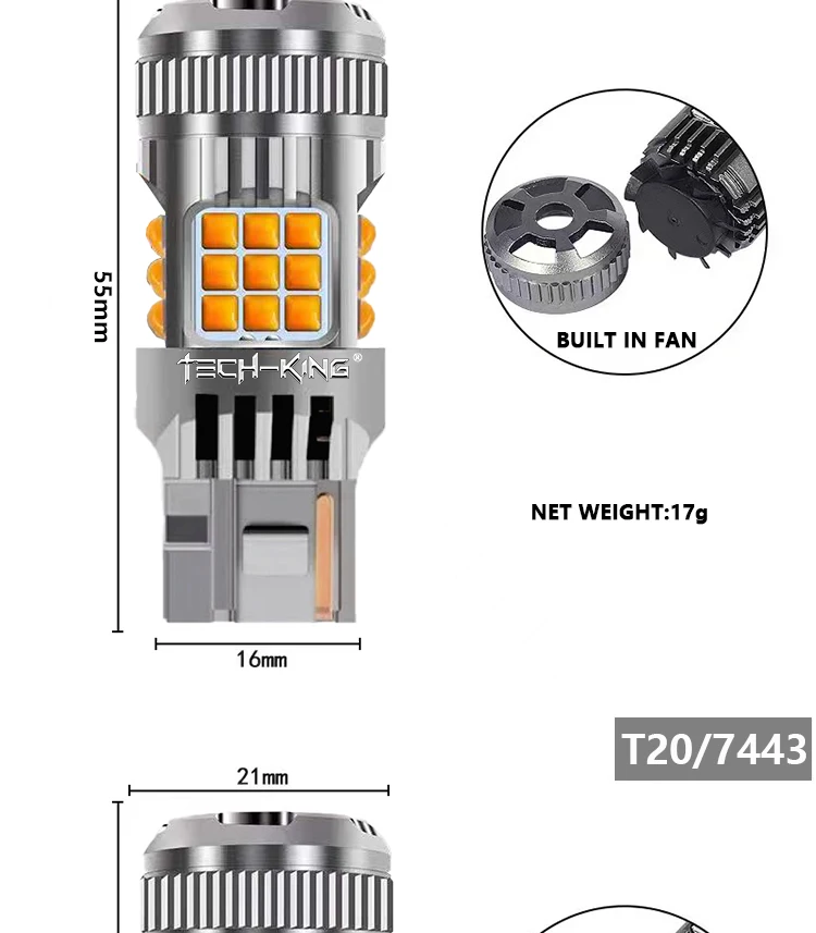 Car led light 1156 turn signal light brake light 36smd 1157 ba15s bau15s t20 7440 7443 w16w with fan car led bulb rear fog lamps