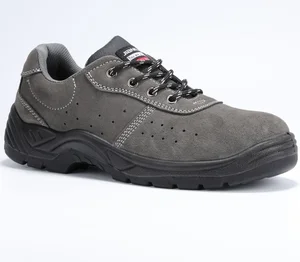 JIANKUN Low Cut Suede Leather Puncture Proof Impact Proof Safety Shoes SteelToe Steel Plate Non-slip Work Shoes for Industrial