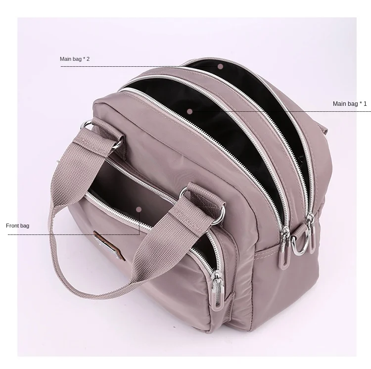 2023 Women's Shoulder Bags Small Travel Handbag Messenger Cross Body Nylon Messenger Bags For Women