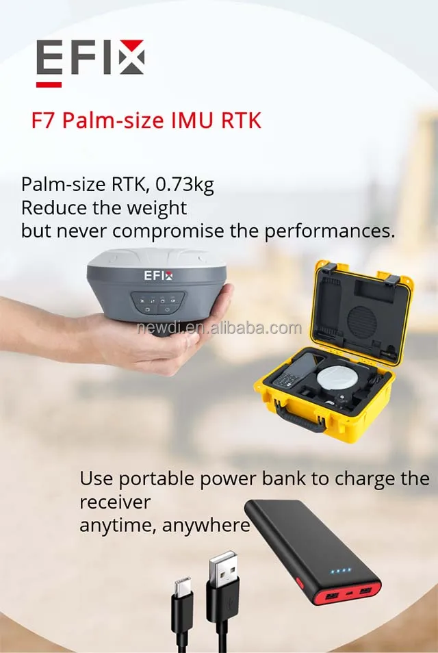 2021 New CHC GPS GNSS Receiver RTK GPS Foif CHC Efix Cheap IMU RTK for Land Surveying