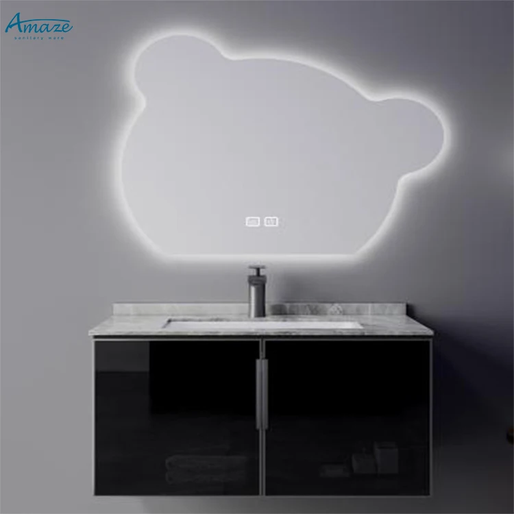 Manufacturer hot sell customized design modern style wall mounted vanity set bathroom cabinet supplier