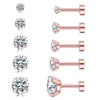 Round disc stud earrings