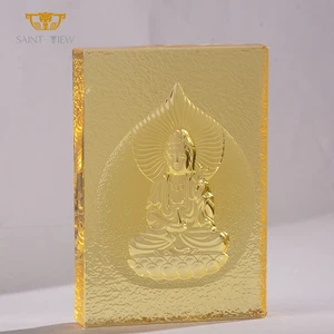 Manufacturer Wholesale Crystal Customization Art Religion Buddhism Buddha Temple Wall Brick