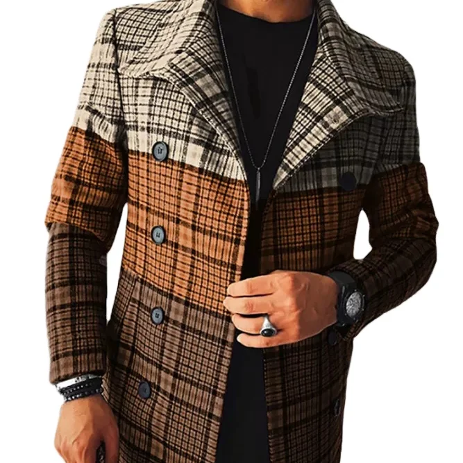 Hot Style Keep Warm Long Single Button Men's Coat For Winter Fall_voghion.com
