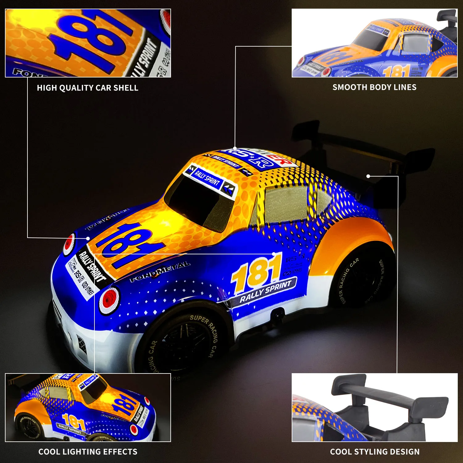4WD Drifting Cars - UJ99-Q240 Mini Racing with Dazzling Lights
