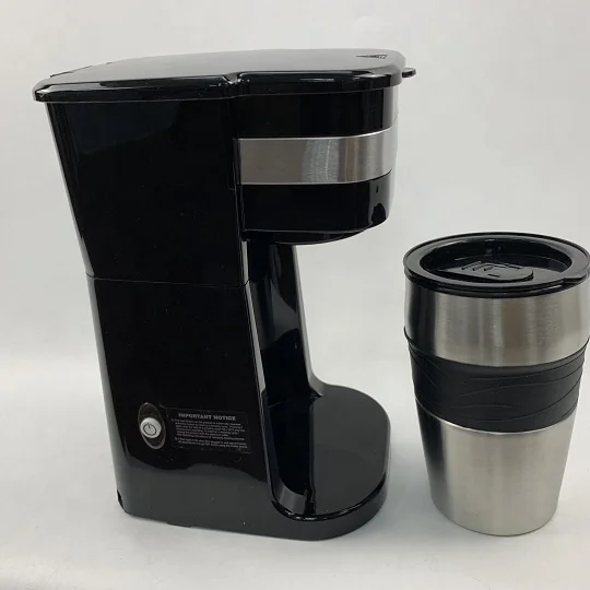 Personal Single Serve Portable Coffee Maker Brewer Includes Stainless