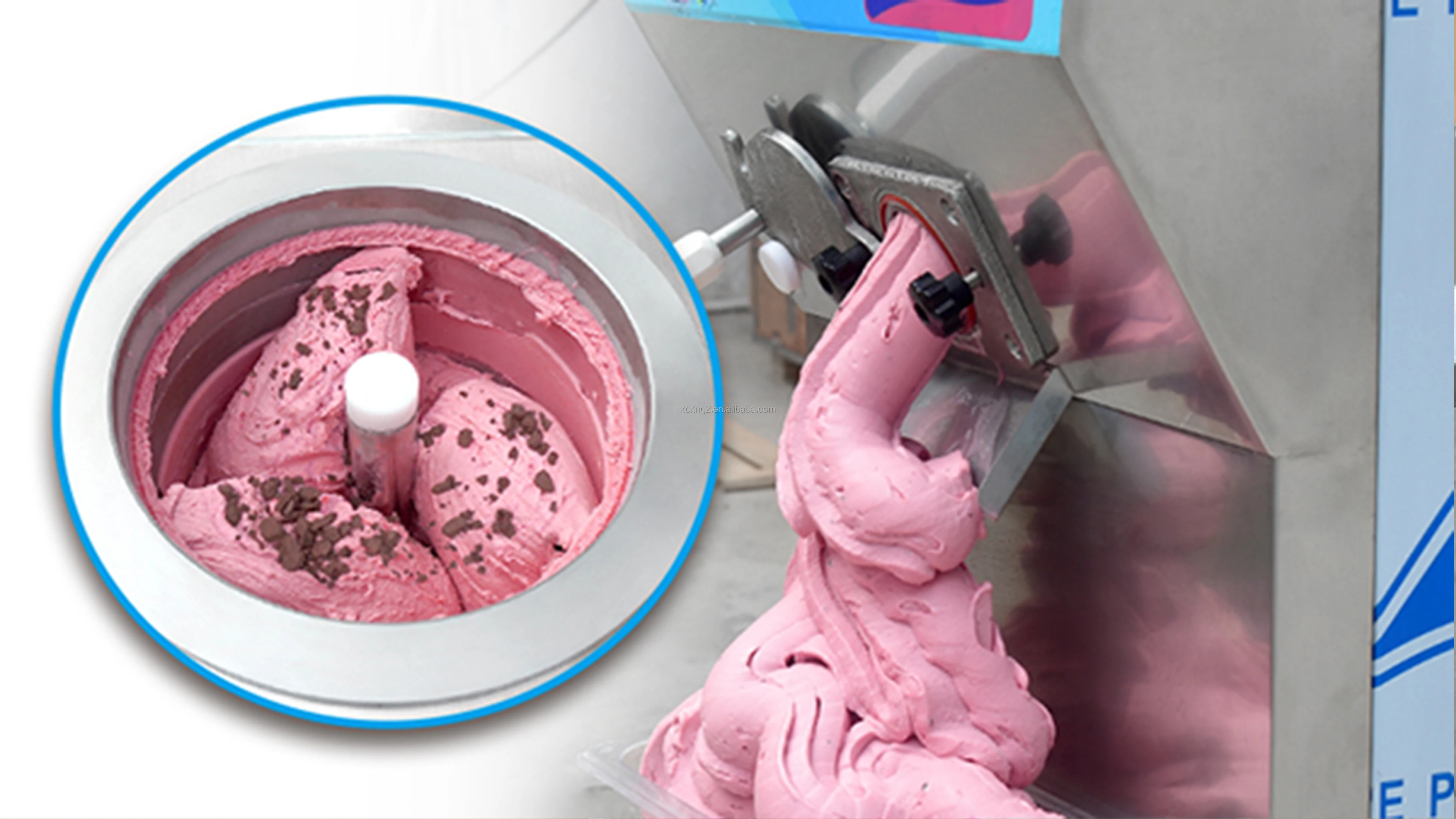 Strawberry ice cream machine девочка