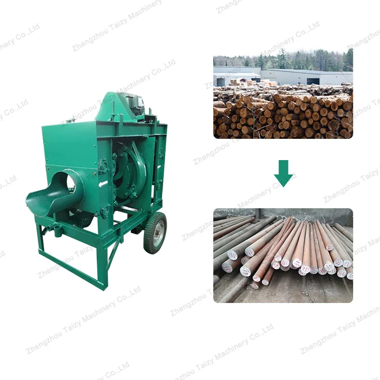 Full Automatic Trunk Bark Peeler Tree Peeling Machine