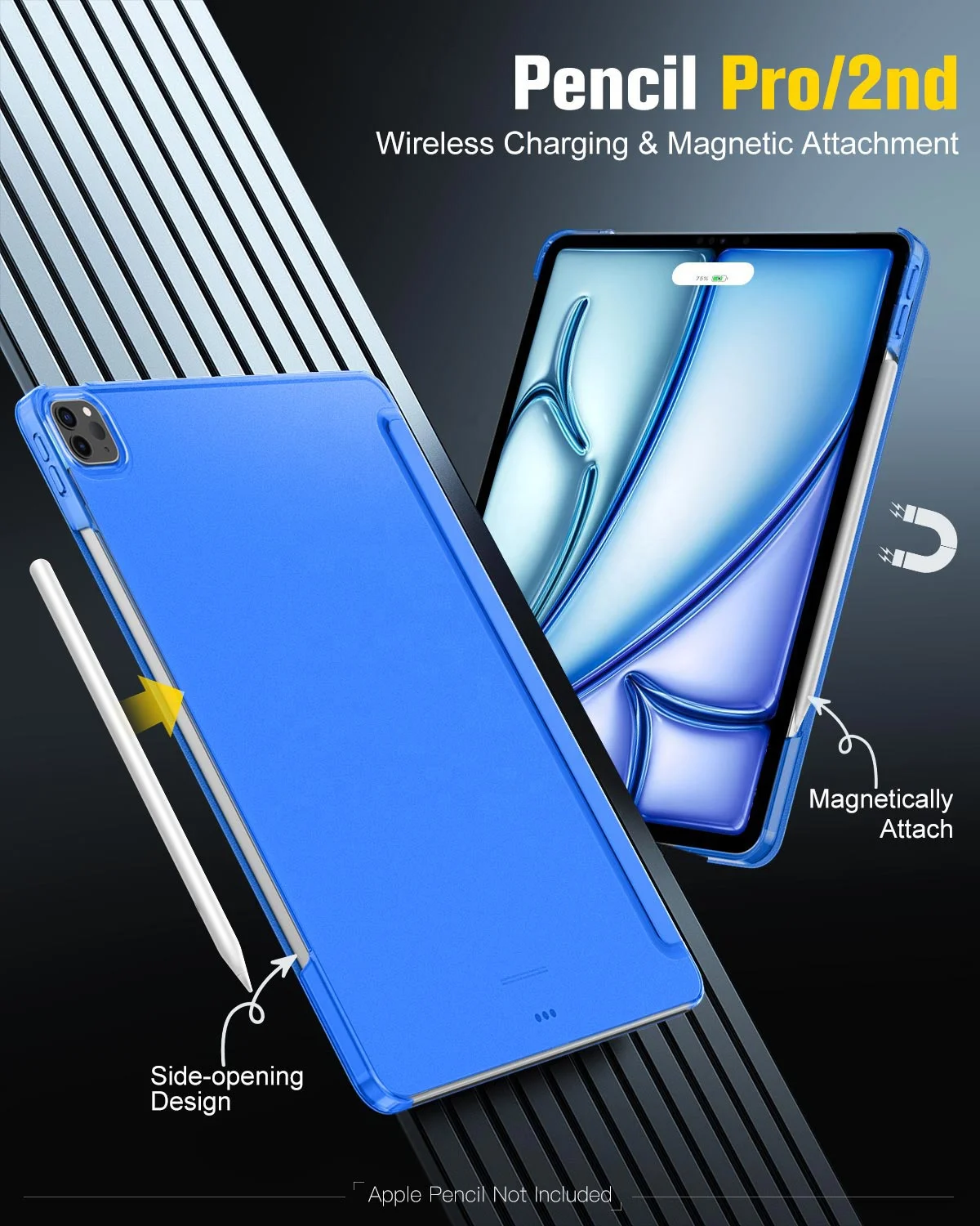 Custodia Girevole Fintie Per IPad Pro 13 Pollici M4 2024 &ndash; Con Portamatite E Cover Designer