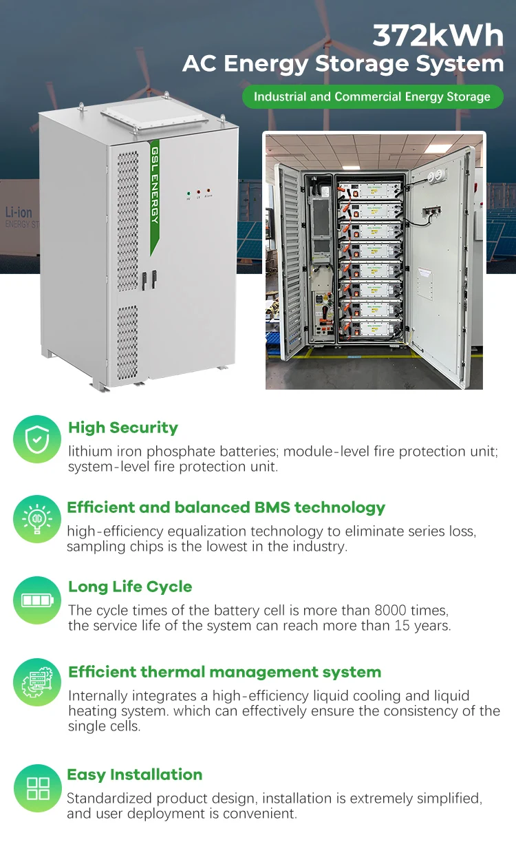 GSL ENERGY battery cell container liquid cooling outdoor high-voltage liquid cooling energy storage for commercial & industrial supplier