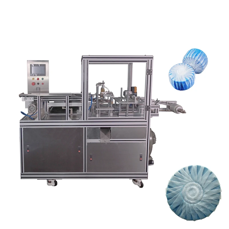 Fully Automatic Toilet Rim Block Packing and Wrapping Machine