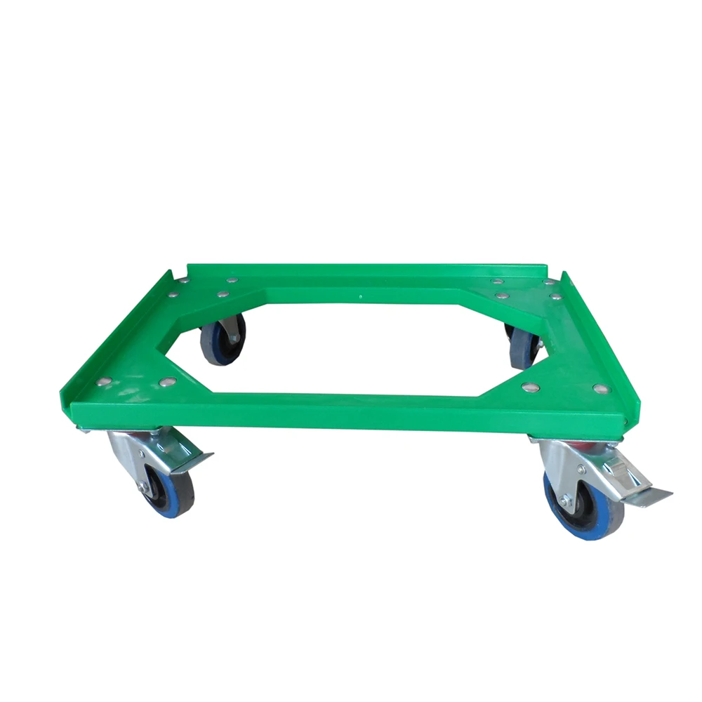 Heavy Duty Stackable 4 Wheels ABS Dolly Transport Plastic Tire Dolly