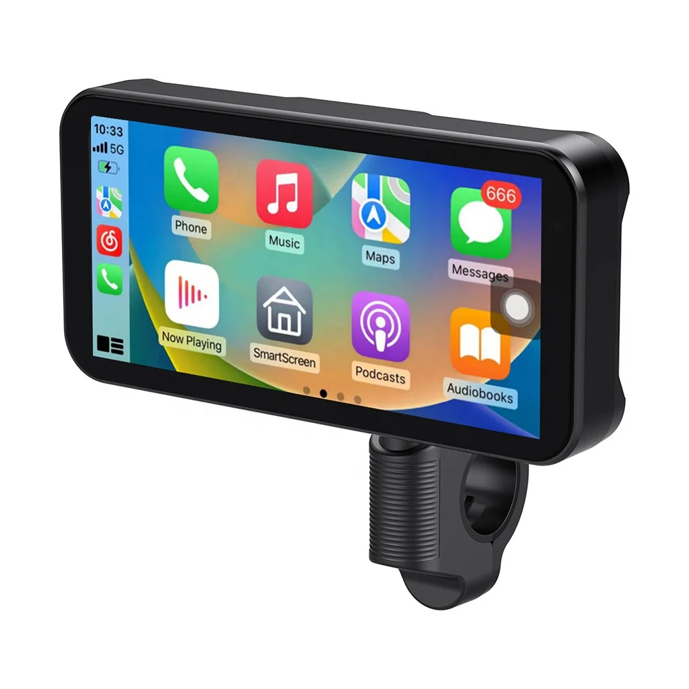 product tiypeor motorcycles navigation 625inch gps carplay android auto ip66 waterproof moto dvr monitor with tpms monitor system-7