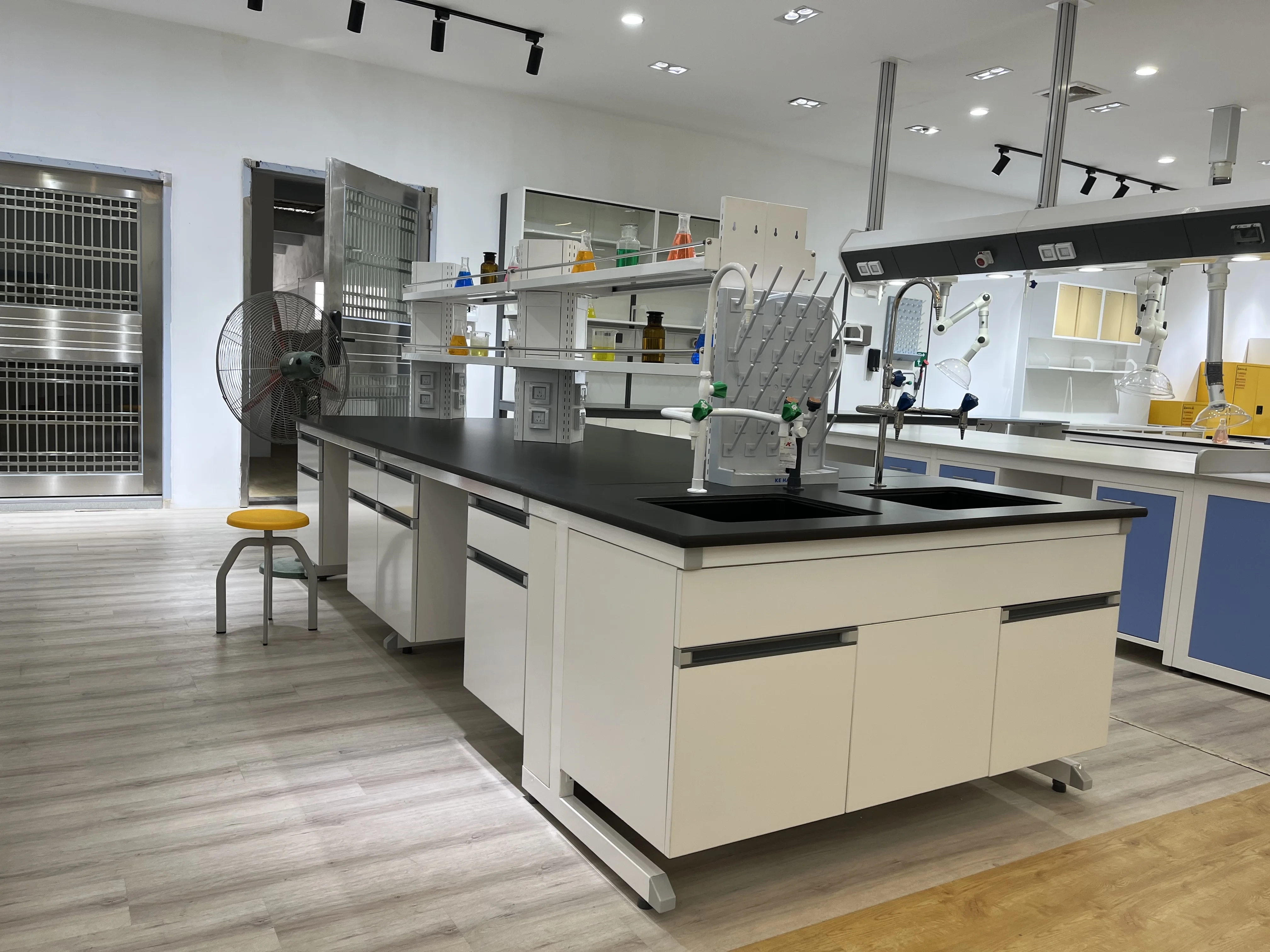 304 Stainless Steel Lab Fume Hood with All Steel Construction and Customizable Size for Chemical Institutes