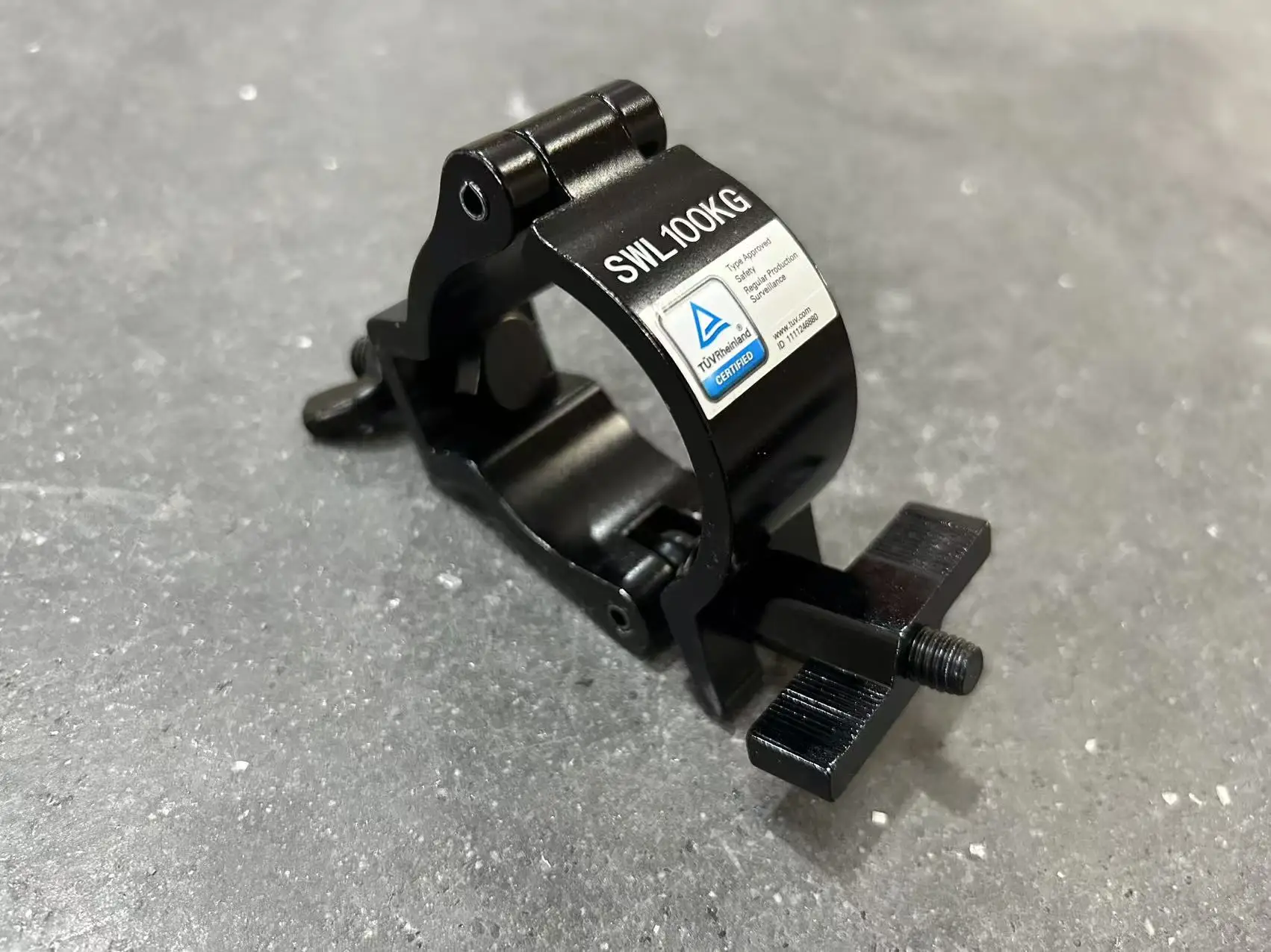 product black aluminum tube 48 51mm truss clamp hooks clips for stage moving head lights-7