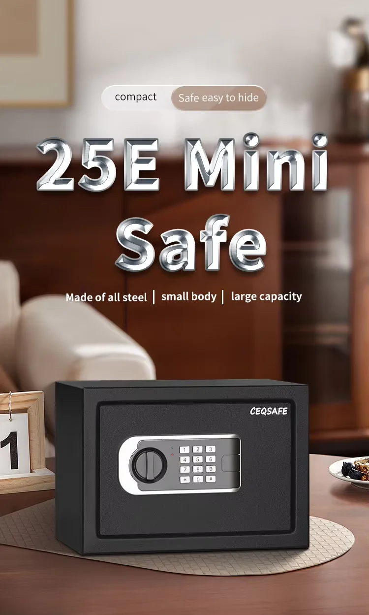 CEQSAFE New Arrival Security Locker Digital Code Display Home Electronic Safe Box for Money manufacture