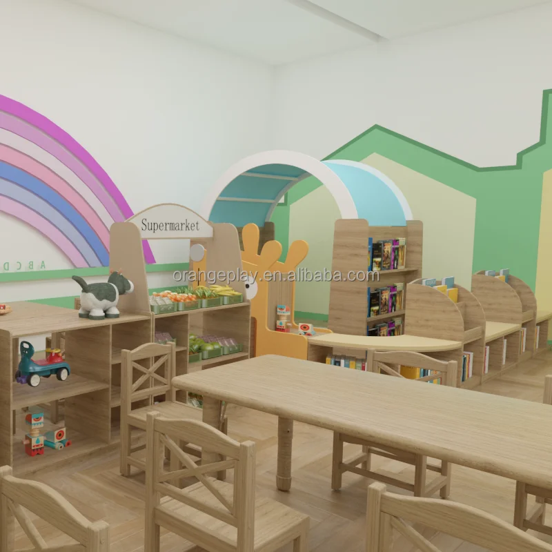 Custom Tree House Decoration Montessori Nursery Furniture Wooden