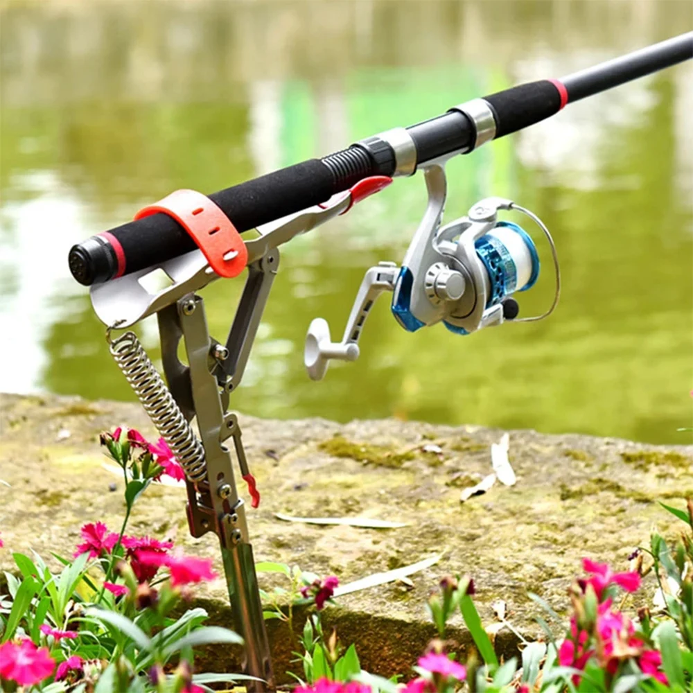 automatic spring fishing rod holder weyleity 2 Pack with 2 Spring Fully Automatic Weyleity Auto Spring Fishing Rod