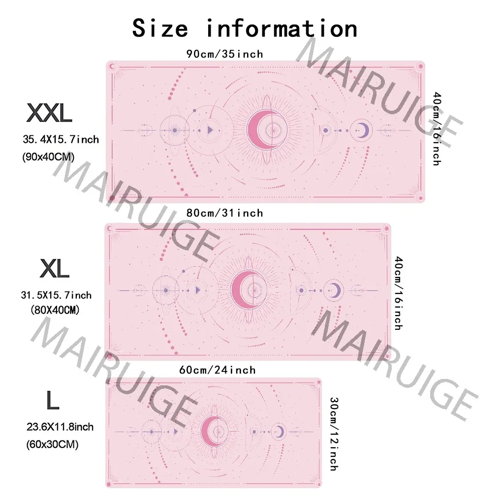 Moon and Stars Fantasy-themed Stylish Cool PC Gaming Mouse Pads Gamer Mats Teclado Pad M aperçu 17