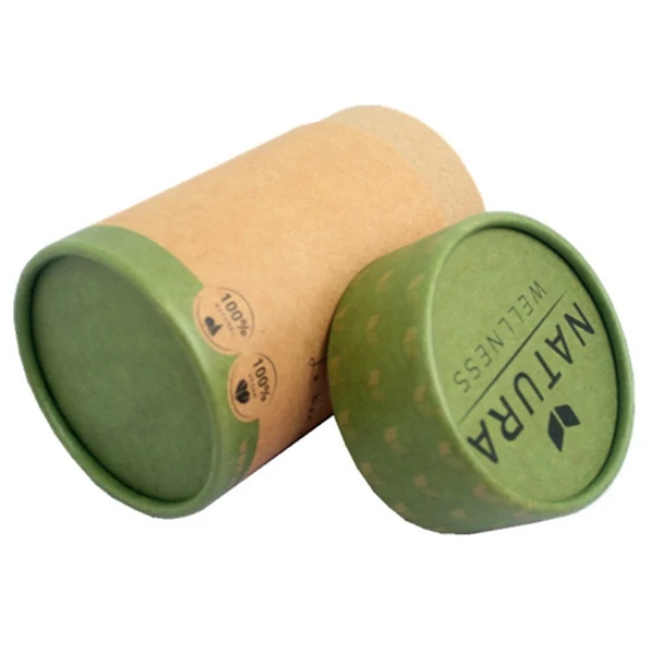 Custom Printed Cardboard Cylinder Candle Box Tea and Craft Use Paper Packaging for Round Candles