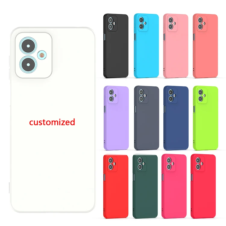 High Quality Silicone Soft Shell Solid Color Creative Shockproof Tpu Mobile Cover Phone Case for Motorola Moto G54