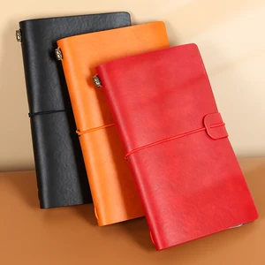 Travel Ledger Creative Notebook Journal Planner Agenda Wholesale PU Handmade Leather Custom Notepad