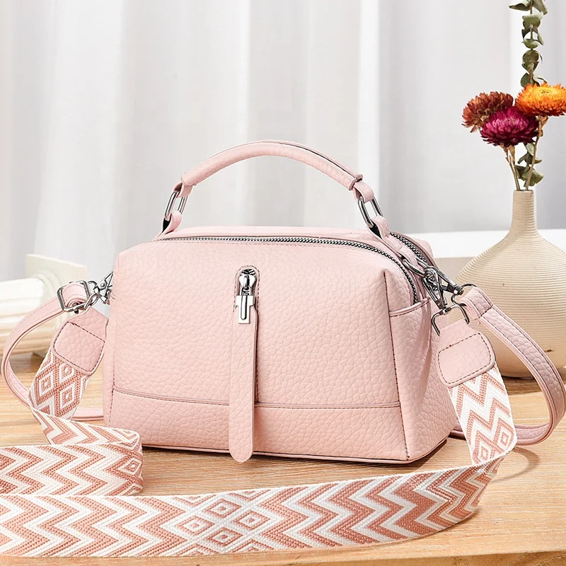 2026 New Style Korean Fashion Handbag Large Capacity Solid Color Shoulder Strap Women's Shoulder Bag Single Strap