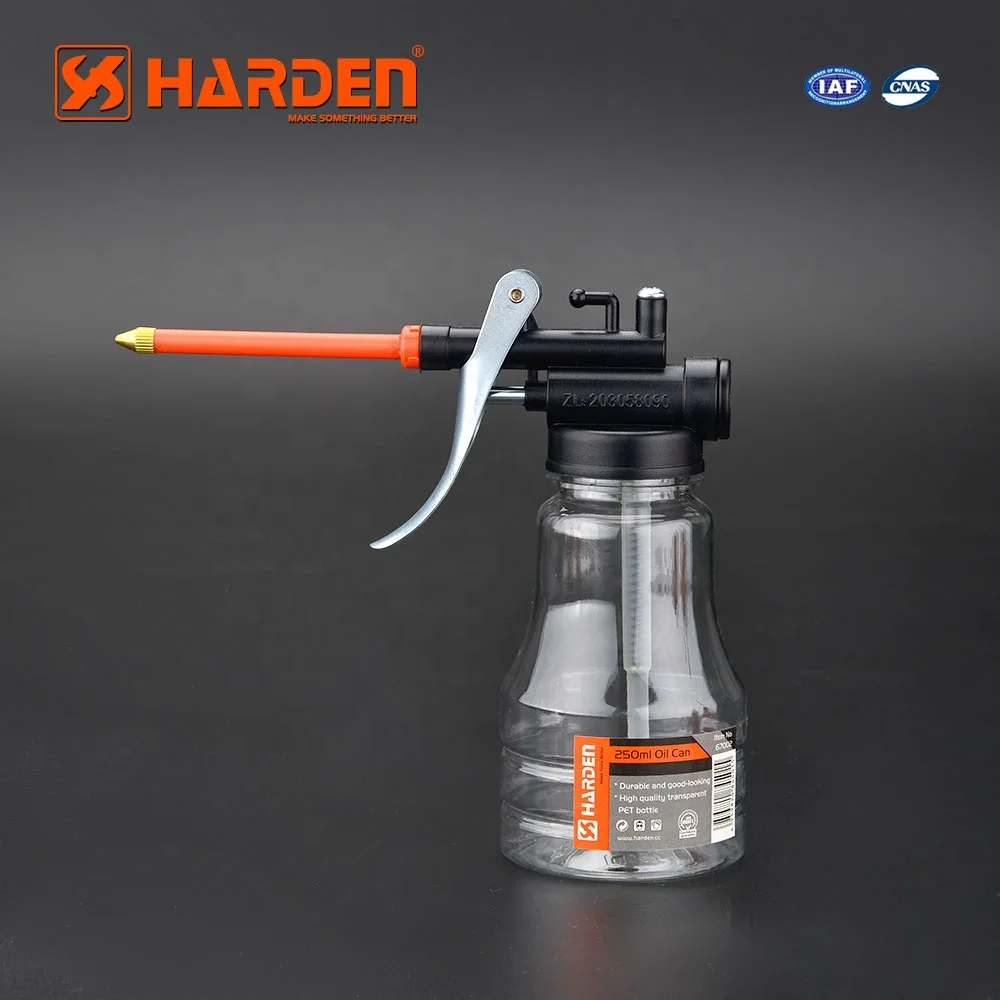 Harden American Style Professional High Pressure Custom Stainless Steel 250ml Hand Pump Oiler Oil Can