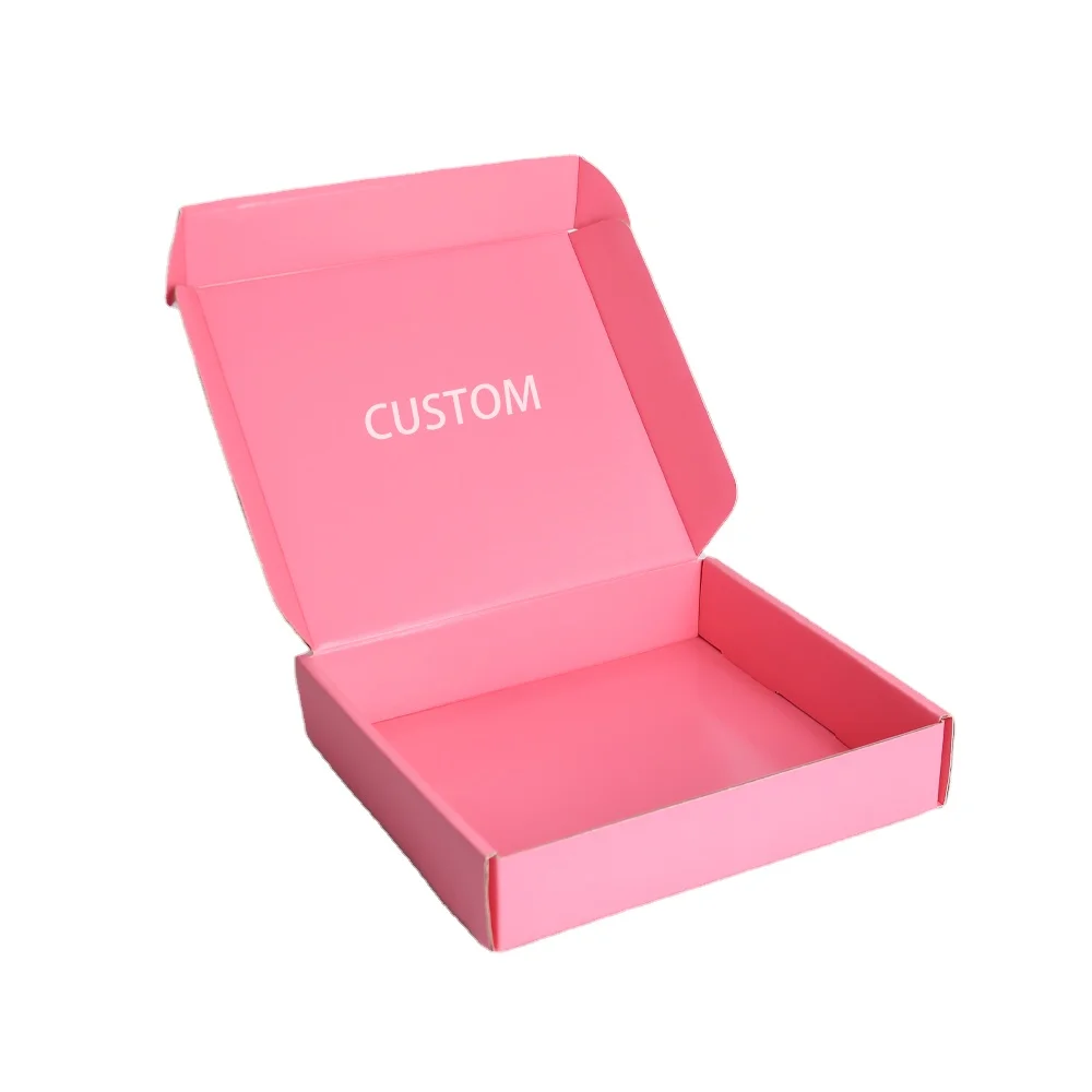 Custom Recyclable Eco-friendly Corrugated Paperboard Packaging Box Matte Laminated Gold Foil Print for Cosmetics Recyclable Box
