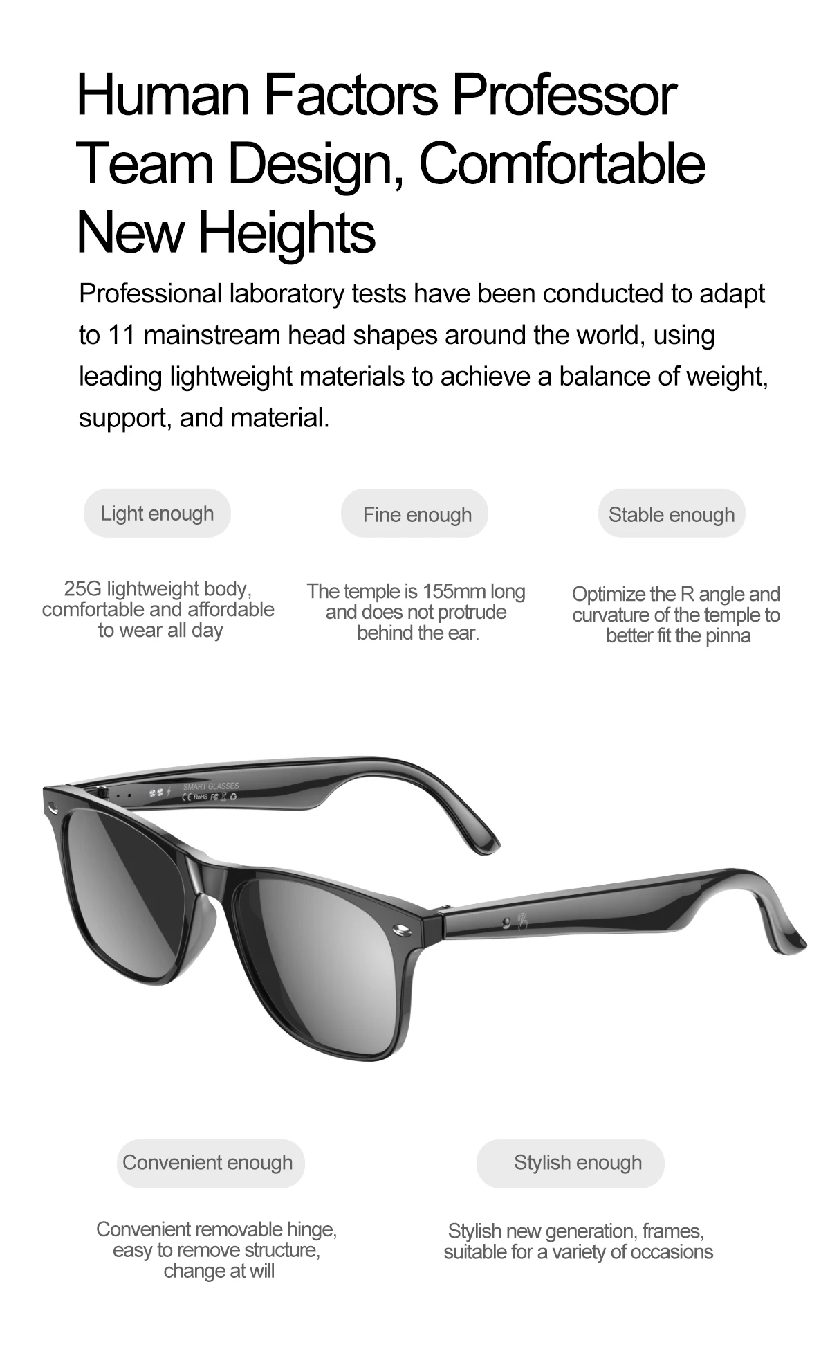 LICHIP W100  Translation  AI AR Smart Glasses Eye Glass Wireless G1 Display 2025 Video Translator with Translation Camera