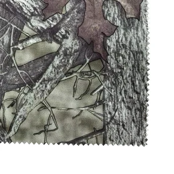 New Arrival real tree pattern 600D 72T PU polyester oxford printed military camo camping tents fabric