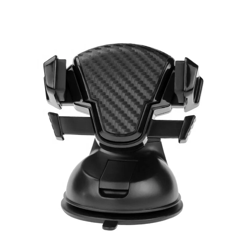 Mobile Phone Holder Installed On The Windshield Instrument Panel