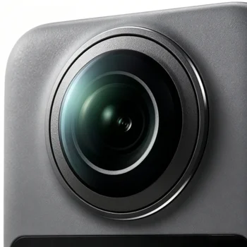 Rojeuinn for Osmo 360 2025 Silicone Protective Case + 3 9H Lens Protectors Dustproof Anti-drop Black detail image