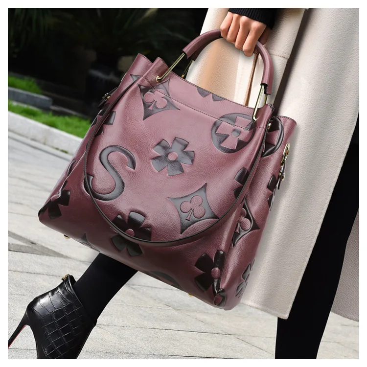 Low MOQ Custom Indentation Designer Handbags Fashion Brands Luxury Handbags for Women Purses and Hand Bag Tote Bag Set