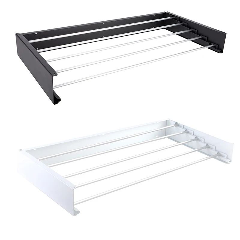 Adjustable Metal Bathroom Hanger Towels Drying Rack Collapsible Bathroom Towel Rack