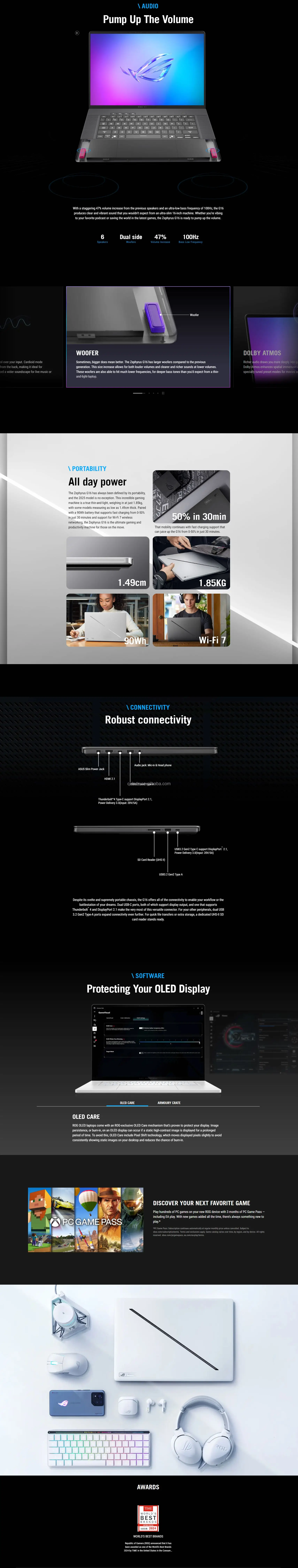 Battery and portability in use