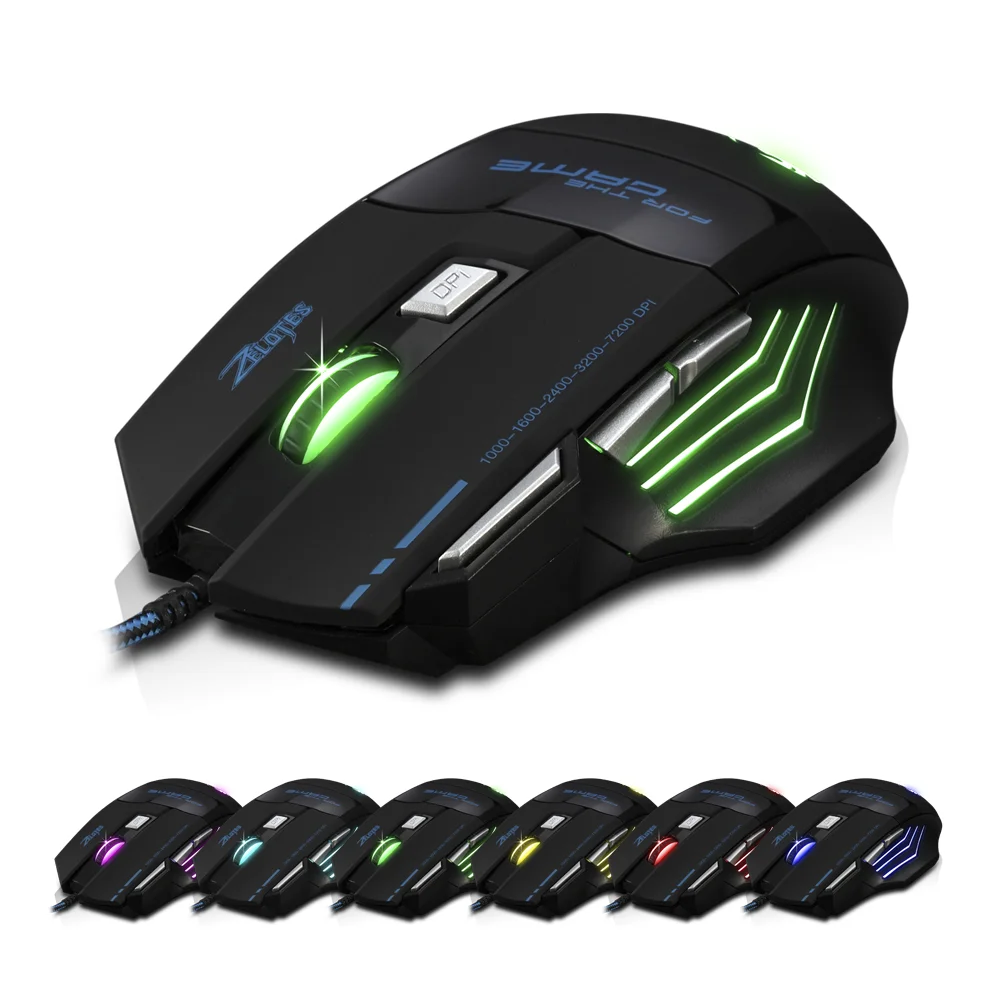 2021 NEW ARRIVAL  5500 DPI RGB 7D GLOWING GAMING MOUSE for COMPUTER