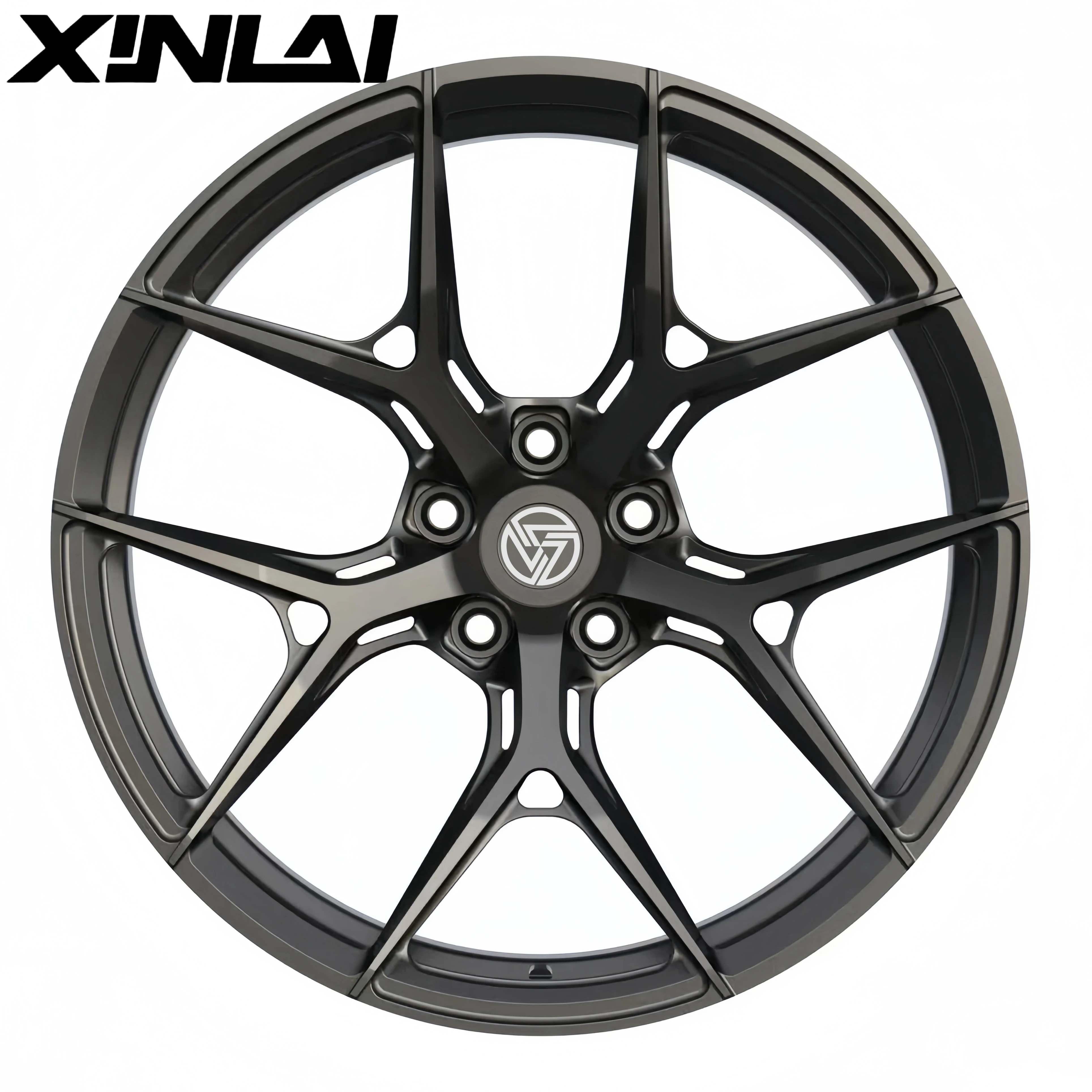 XINLAI Custom Deep Concave Brushed Polished 17-22 Inch 5X114.3 5X112 Passenger Car Wheels Forged Wheels for Audi - Image 1