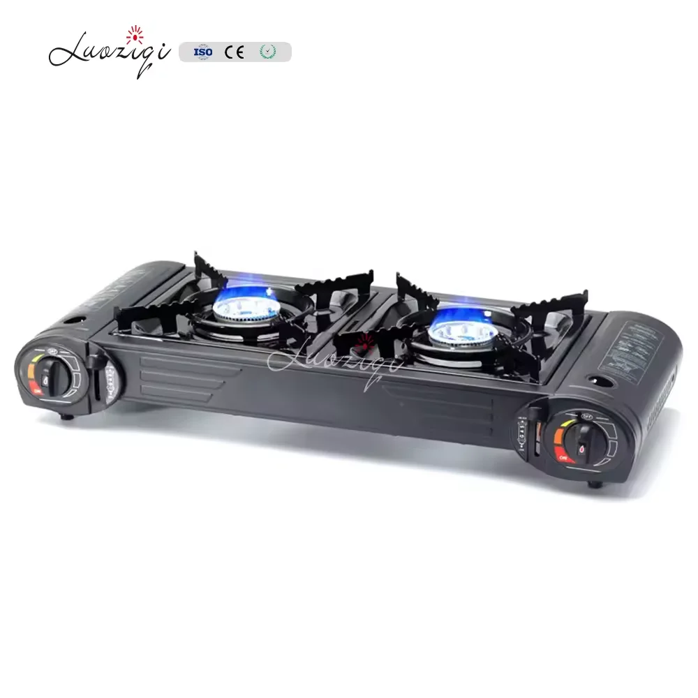 2025 зауыты ашық газ плитасы гриль үстелі RV пьезо отты стейк қой еті кемпингіне арналған әртүрлі түстер Эстуфа газ қазандығы