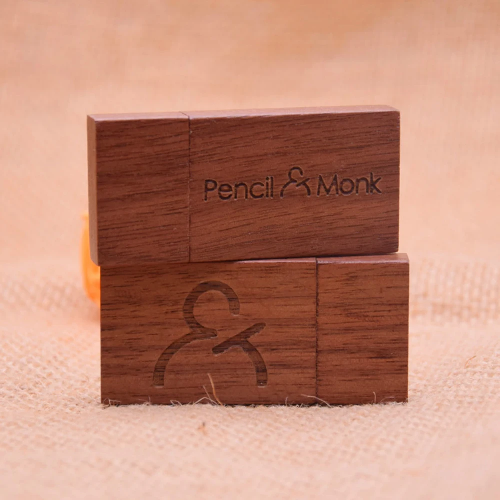 Customs logo wooden USB Flash Drive 64 Gb Thumbdrive Flash Memory Stick 1GB 2GB Pen Drive 16GB 4GB 8GB Pendrive 32gb - ANKUX.COM