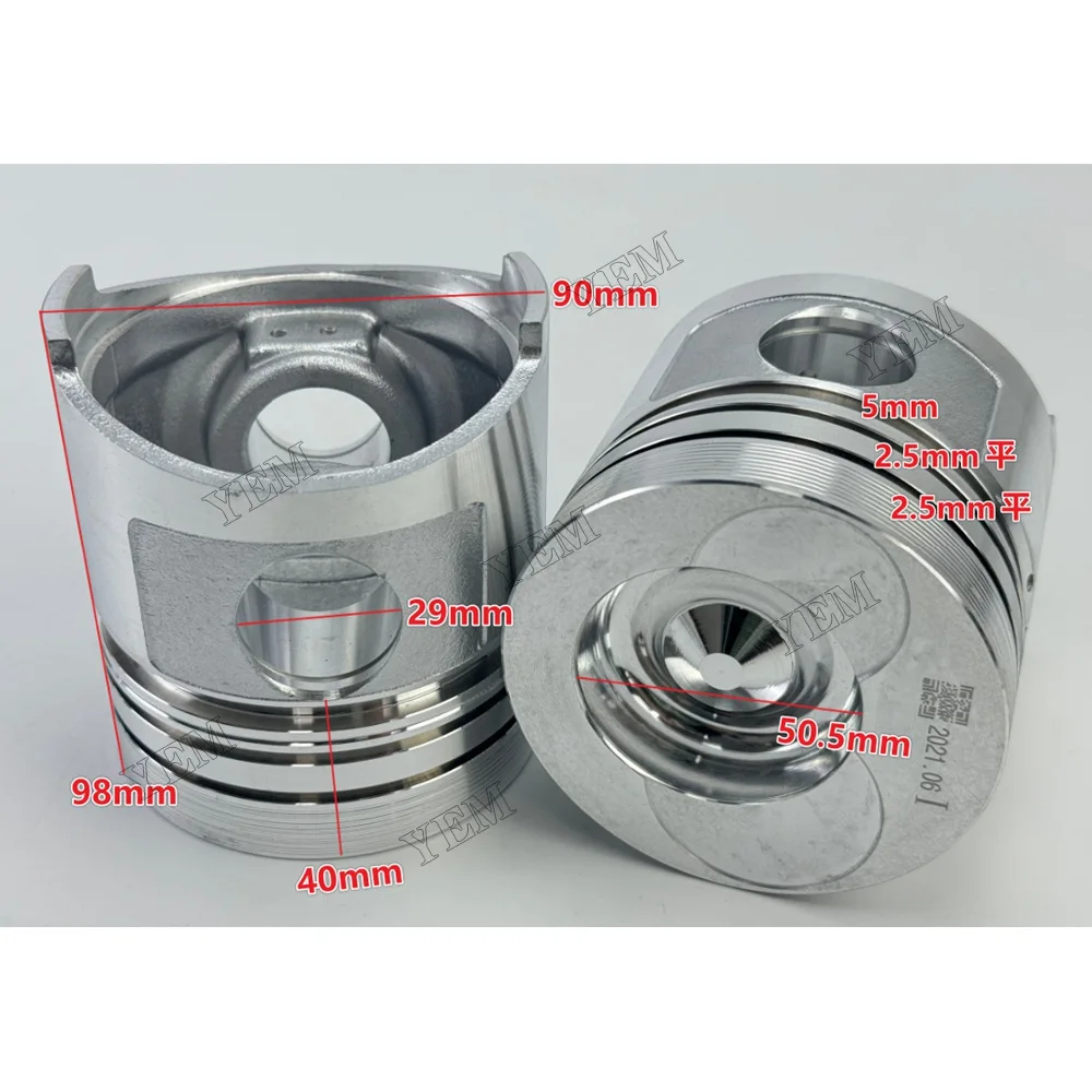 Piston Fit for Xinchai XC490 Engine 2