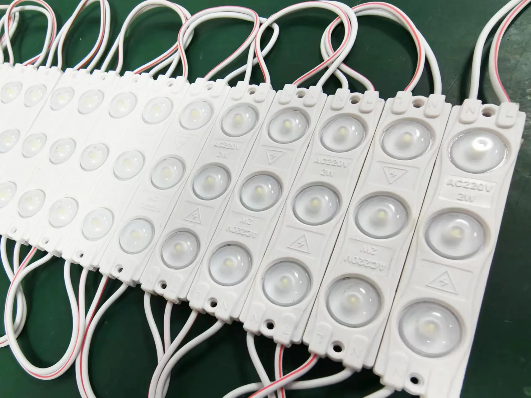 New Arrival 220v Led Module Light Bulb Patch Super Bright Lens Waterproof Advertising Sign Light Box Backlight Led Tv
