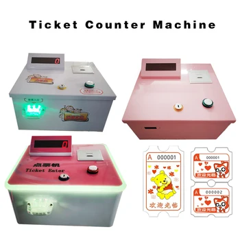 Redemption Tickets Lottery Ticket Counter Machine Ticket Eater Lottery Ticket Counting Machine Desk Mini Shredder Machine