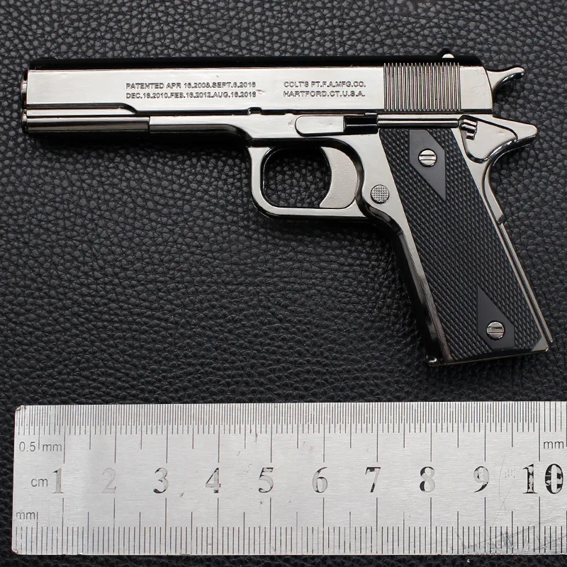 Wholesale Gas Lighter Gun 9mm Pistol Metal Body Stainless Steel Lighter Windproof Luxury