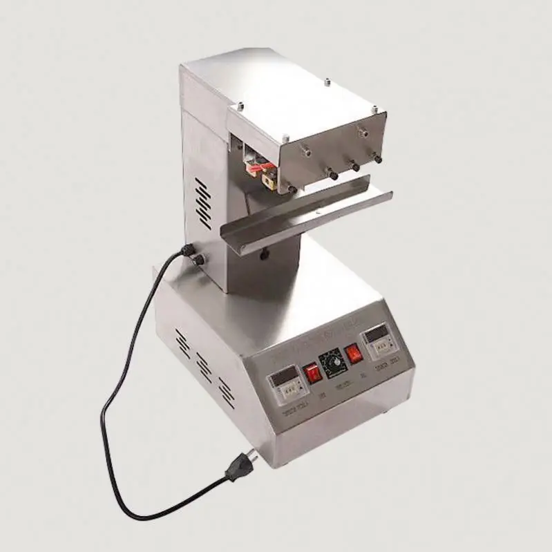 TEBAK Small Electric Desktop Tail Sealing Machine for Plastic Hose Aluminum Tube Facial Cleanser Cosmetic Liquid Glue Sealing