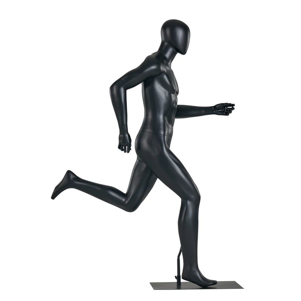 Black Muscle Men Sports Running Male Display Mannequin Sport Model