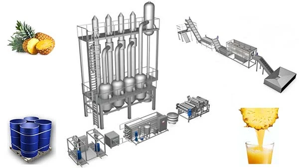 1-200T/D Automatic New Technology Industrial Fresh Fruit Juice Making Machine Lemon Pineapple Juice Processing Machine