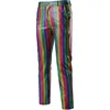 Rainbow sequin disco pants casual trousers