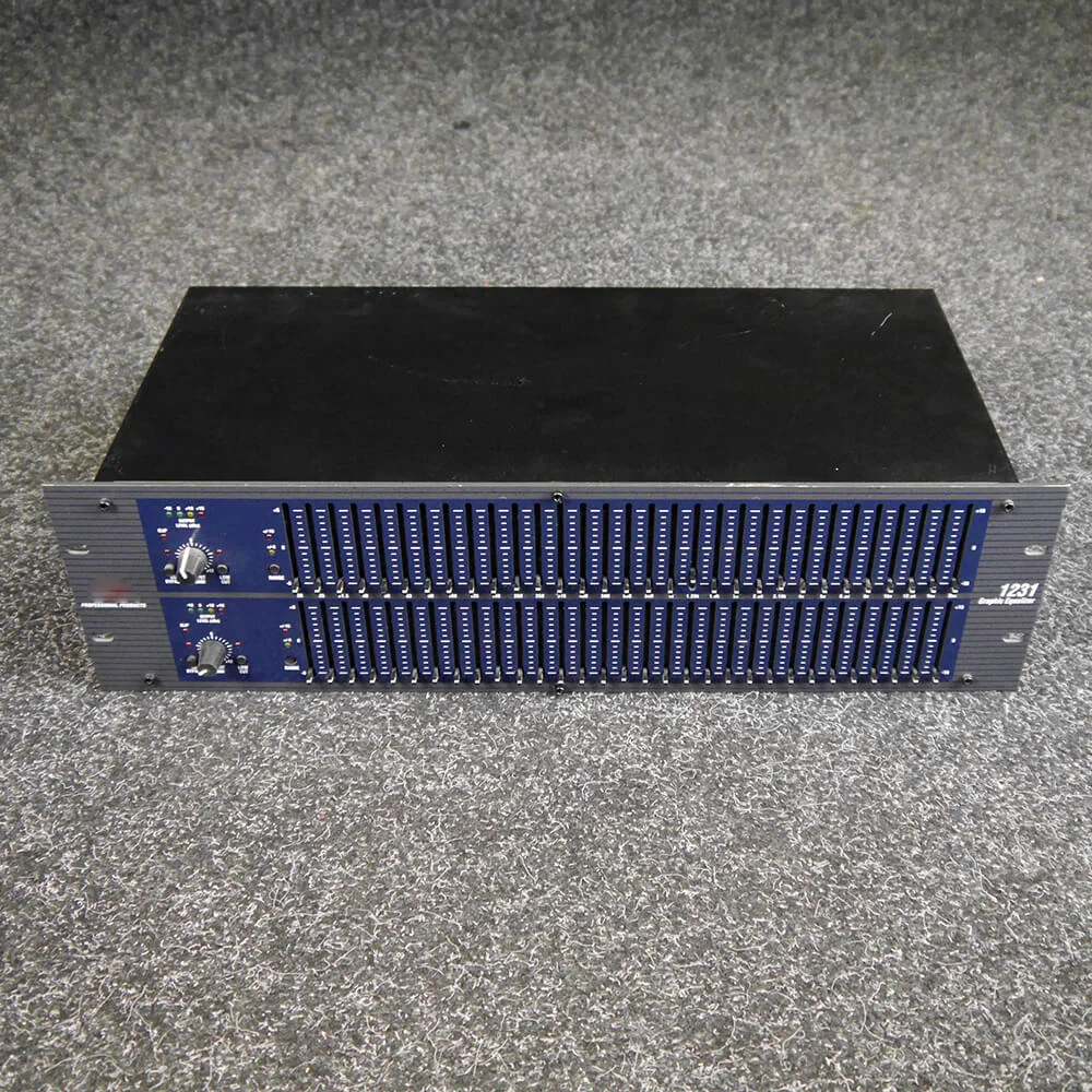 Dbx 1231 Dual Channel 3U 31 Band Karaoke Equalizer for Audio